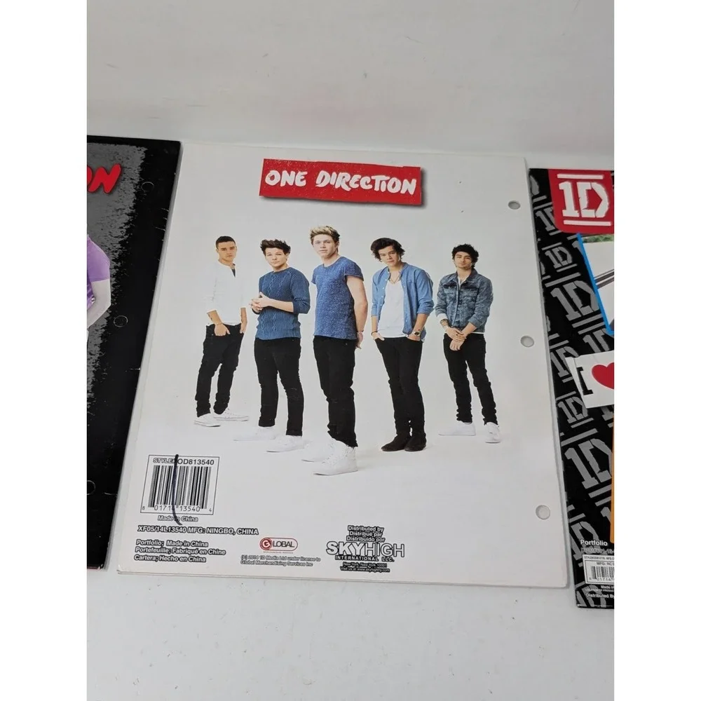 One Direction 1D Band School Folder Art Lot Vintage 2013
